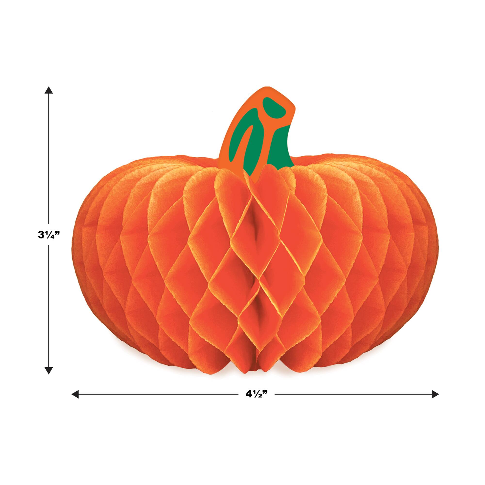 Beistle 4.5" x 3.25" Tissue Paper Pumpkins, 8ct.